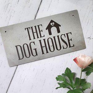 Mini Home Decor Rustic Hanging Sign-The Dog House